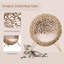 Lit surélevé pour chat, beige avec un intérieur confortable et confortable