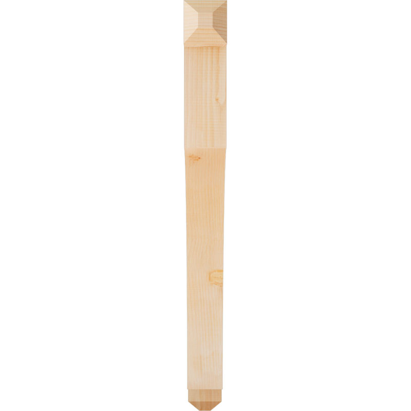 Support Westlake Craftsman, Cèdre rouge de l'Ouest, Lisse, H 44 po x l 3,5 po x P 40 po
