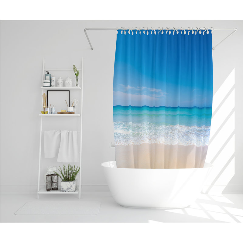 Elizabete 13 Piece Polyester Shower Curtain Set