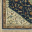 Tapis oriental en polypropylène bleu / orange / vert tissé à la machine-307580933
