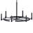 Tolani 6 - Light Wagon Wheel Chandelier-738509874-707100414