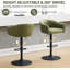 Tabourets de bar pivotants à hauteur réglable avec dossier et accoudoirs (ensemble de 4)-83271831-83271829