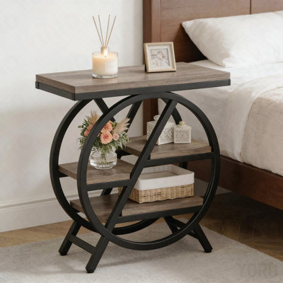 Bedside Table, Compact End Table, Side Table