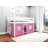 Johannes Solid Wood Twin Low Loft Bed with Ladder and Tent-208540035-208540034