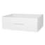 Commode blanche à 5 tiroirs avec grands bacs de rangement en tissu pour chambre à coucher et chambre de bébé | Idée de cadeau