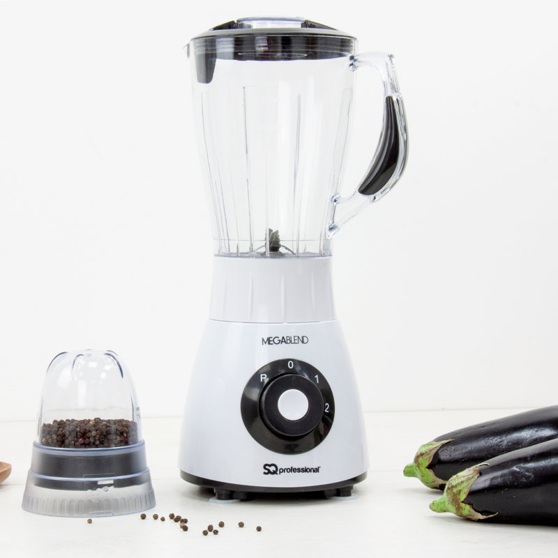 SQ Professional Mega 2 Speed 1500ml Countertop Blender, Coal Black