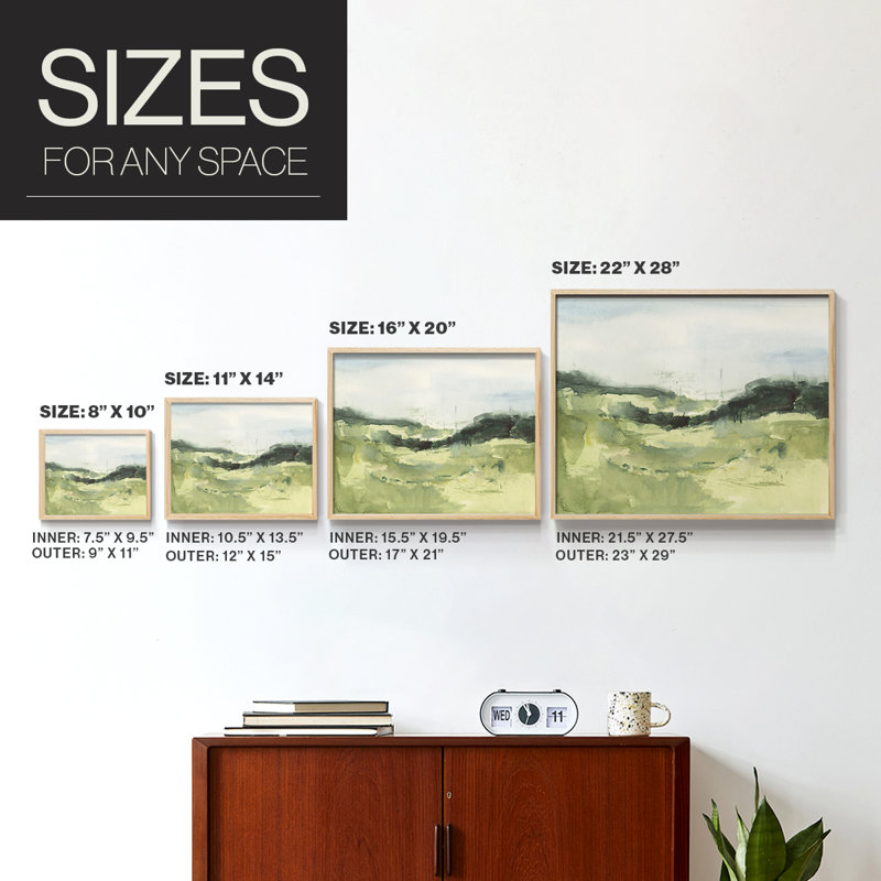 Hill Scramble I -Framed Print - Restickable