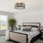 19'' 7-Blade Crystal Indoor Enclosed Caged Flush Mount Ceiling Fan with Light Kit and Remote Control-1421399258