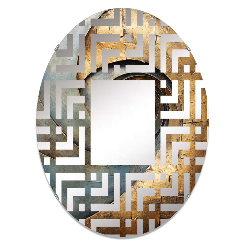 Dumitra Oval Mirror, 35.4" x 23.6"