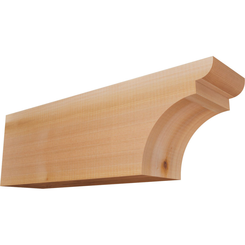 Yorktown Smooth Rafort Tail, Cèdre rouge, H 8 po x l 24 po x P 5,5 po