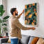 Floral Garden Tropical - Wrapped Canvas-910541524-910541533