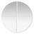 Peel and Stick Mirror Tiles, Four Quarters Circular Design Set