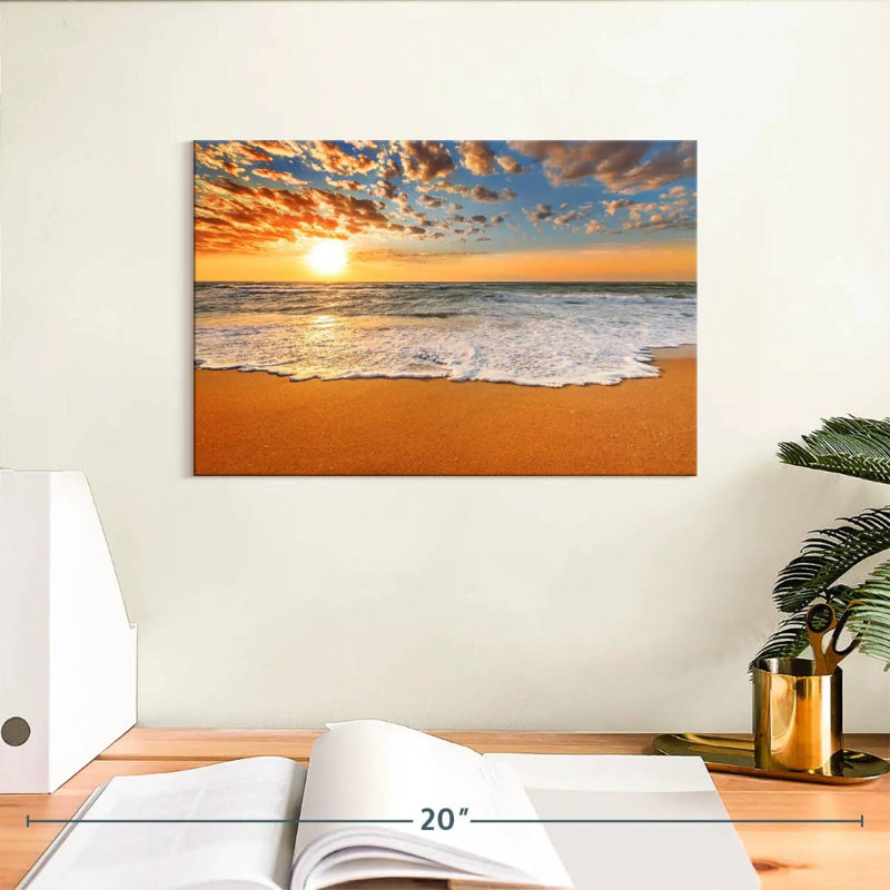Gillard Ocean Waves Sunrise, H 8 po x l 12 po