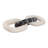 Carved Marble Chain Decorative Objects - Decorative Sculpture For Table And Home Decor - Decorations For Living Room Stone Accent - 16", Gray & White