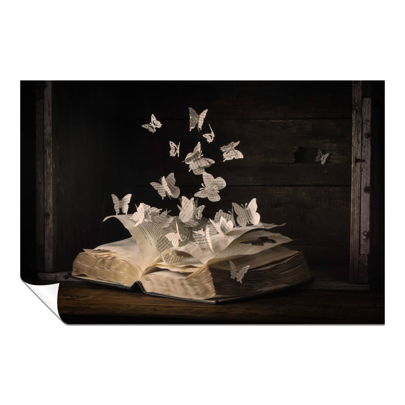 Book Butterfly Paper Cuts - No Frame Print, 61cm H x 41cm W