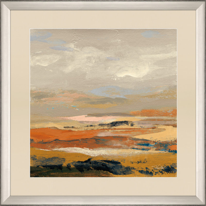 Warm Bay II, impression murale encadrée en argent