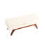 Élégant tabouret de lit avec tissu et option de rangement secret