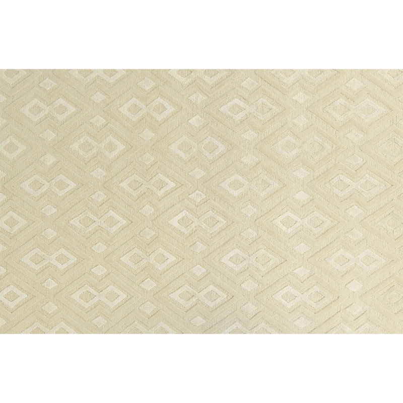 Tapis écru de haute qualité noué à la main, Rectangulaire 8 pi x 10 pi