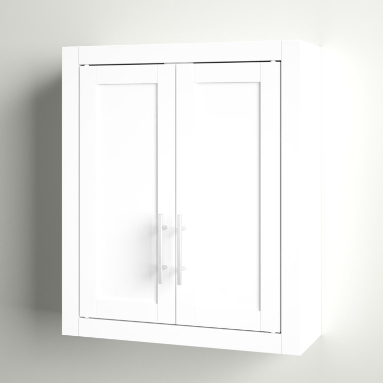 Allura 22 W x 26 H x 8 D Wall Mounted Bathroom Cabinet Finish: White