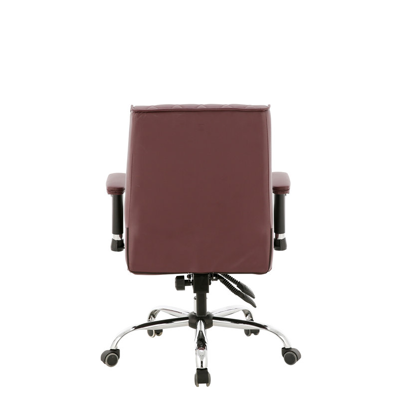 Fauteuil de conférence ergonomique en similicuir, Bourgogne