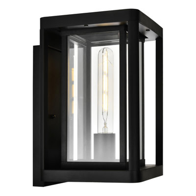 Ahan Modern Outdoor 1-Light Wall Lantern for Patio, Walkway, and Garden