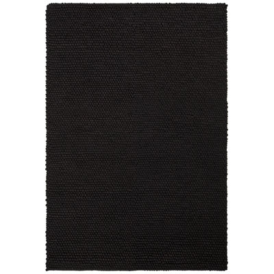 Quina Wool Area Rug in Black