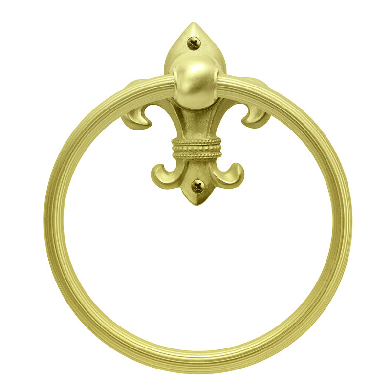 Charlemagne full towel reeded ringin Gilded Mercury, Gold