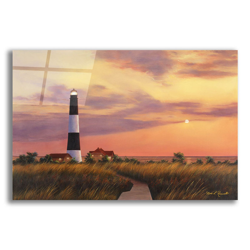 Fire Island Lighthouse On Plastic/Acrylic by Diane Romanello Print, H 12 po x l 16 po x P 0,13 po