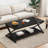 47" Coffee Table with Storage, 2-Tier Design, Black Oak Wood Top and Industrial Metal Frame-1692897883-1677808931