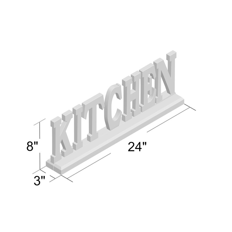 Text & Numbers Letter Block