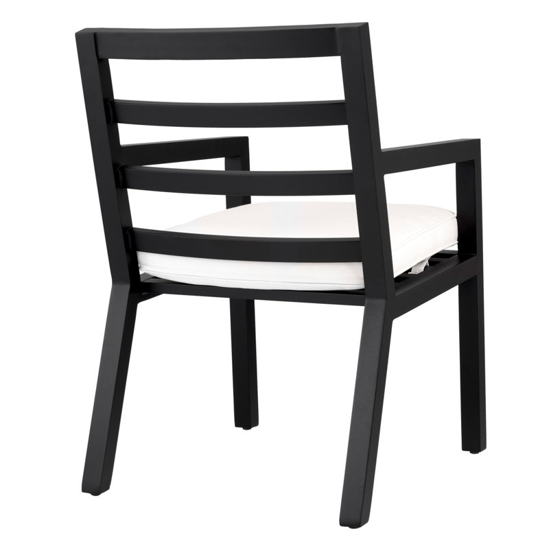 Delta Outdoor Dining Armchair, Black