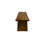 Villicana Teak Wood Handmade Live Edge Top Brown Coffee Table