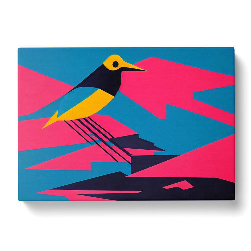 An Iconic Abstract Bird - Wrapped Canvas, 40cm H x 60cm W x 3cm D