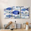 Fish Parade II - Toile tendue avec châssis de qualité supérieure - Prêt à être accroché-1013338863