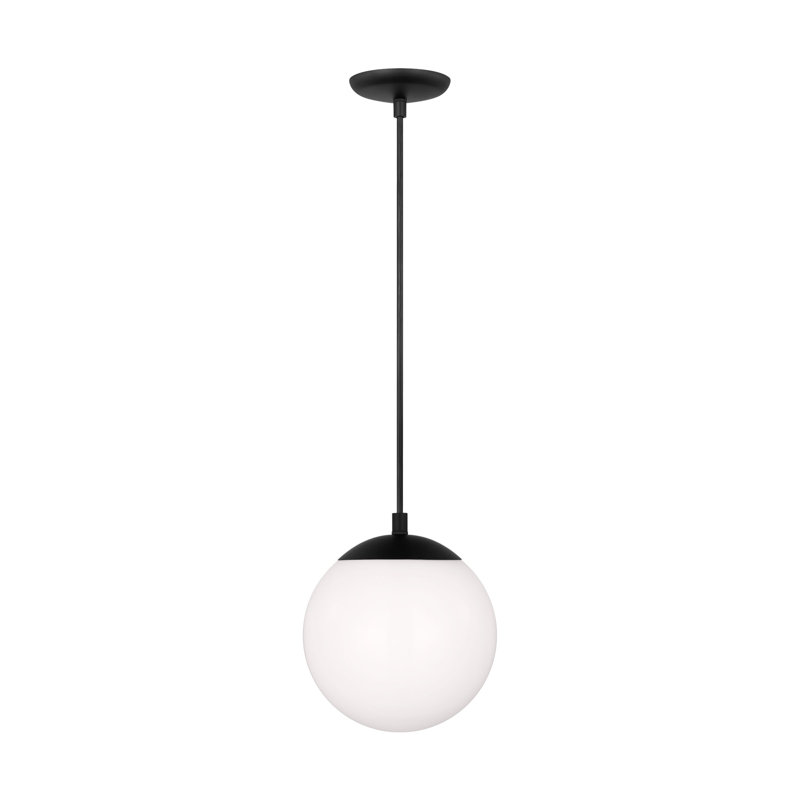 1 - Light Pendant, 8.5" H x 8" W x 8" D, Midnight Black