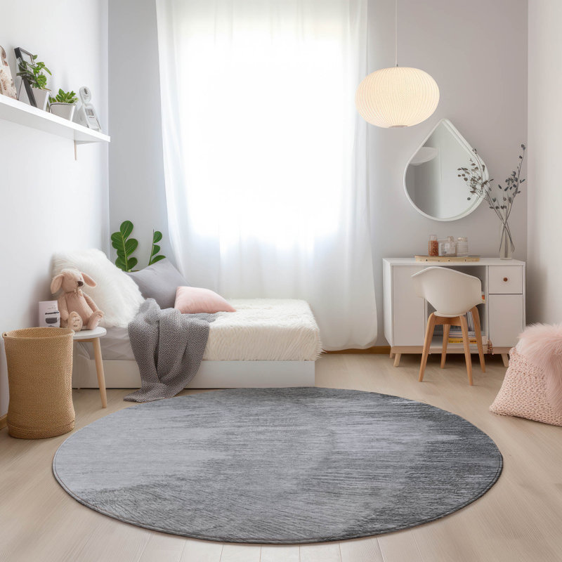 Altair Flatweave Washable Abstract Indoor / Outdoor Rug, Round 8'