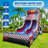 GOOSH 18.9' x 30' Car Racing Commercial Grade Water Slide with Splash Pool (with Blower)