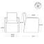 Ensemble de 2 fauteuils à roulettes Henley-1170621017