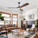 60" 3 - Blade Propeller Ceiling Fan With LED Lights And Remote Control