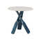 Hanrahan Coastal 3-Leg Decorative Oar Side Table