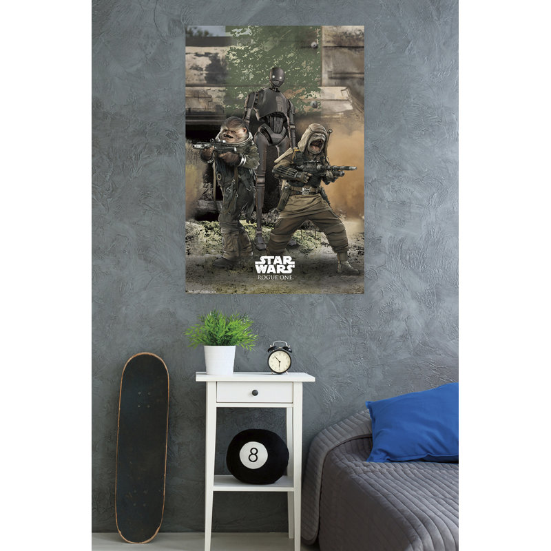Guerres étoile : impression sur papier rogue one-trio
