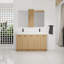 Ensemble de meuble-lavabo double 60 po avec armoire de rangement Arden