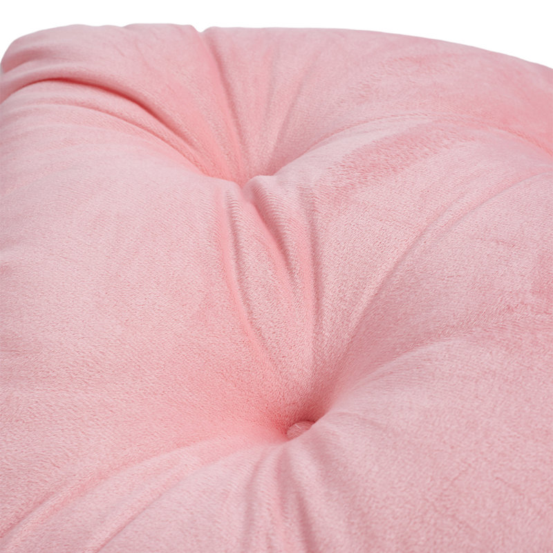 Pearl Grey Crown Upholstered Bed Headboard Cushion – The Perfect Touch for a Princess-Style Bedroom, Light Pink
