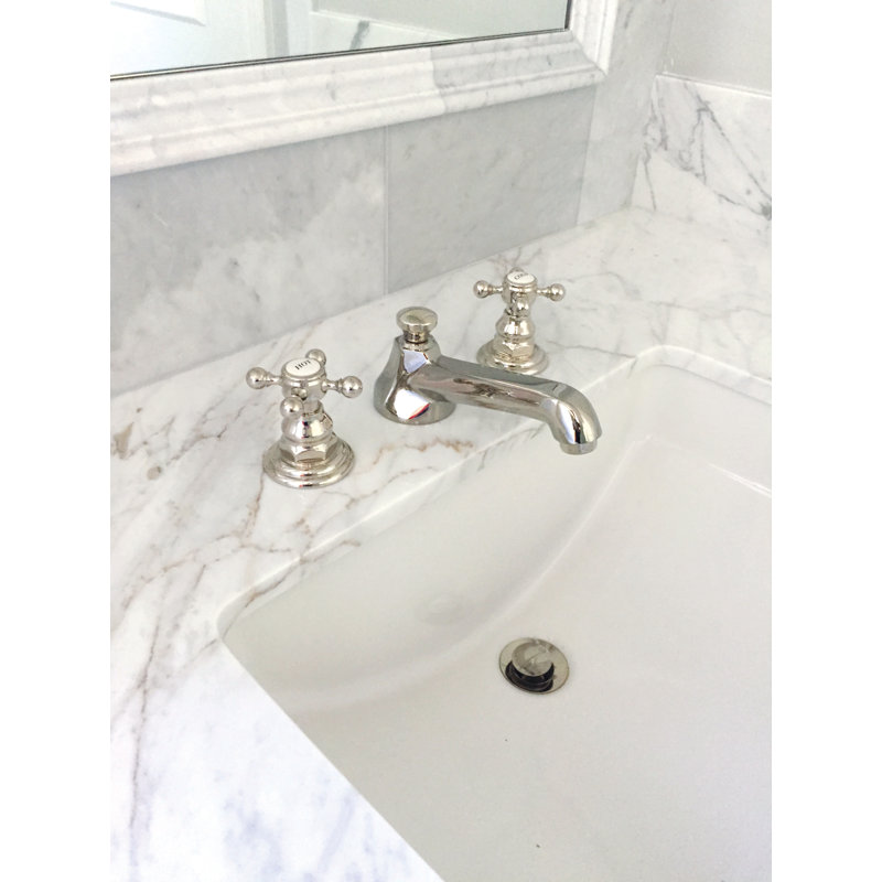 Astor Widespread Bathroom Faucet with Drain Assembly, Polished Chrome