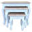 Nesting Table Set 3 Pieces Solid Mahogany Wood
