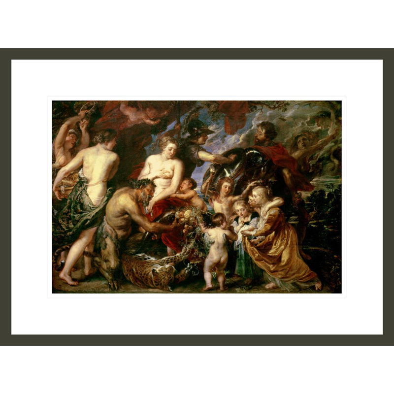 Minerva protège Pax from Mars (Peace and War) 1629-30 par Peter Paul Rubens, impression giclée encadrée
