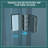 32"W X 72"H Fold Frameless Shower Door With Tempered Glass-109553950