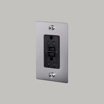 1G Duplex GFCI Outlet / Without Logo