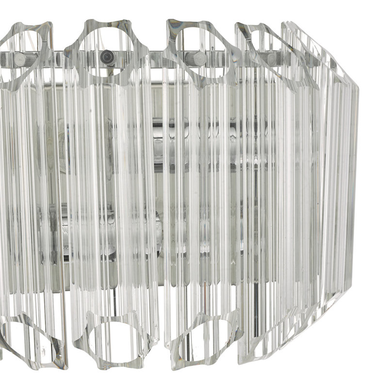 Chrome Flush Mounted Sconce