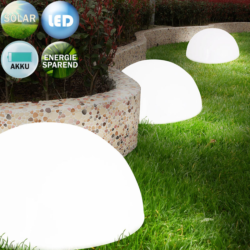 Bruschi 9.8cm Solar Powered Integrated LED Outdoor Floor Lamp